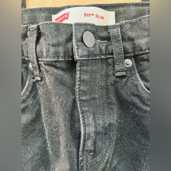 Levis 511 Black Jeans Boys Regular Size 12 Adjustable Waist 26” X 26” - Picture 5 of 5